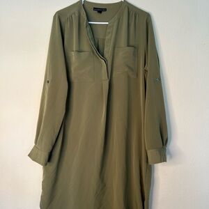 Attention Crop Sleeve Blouse Dress